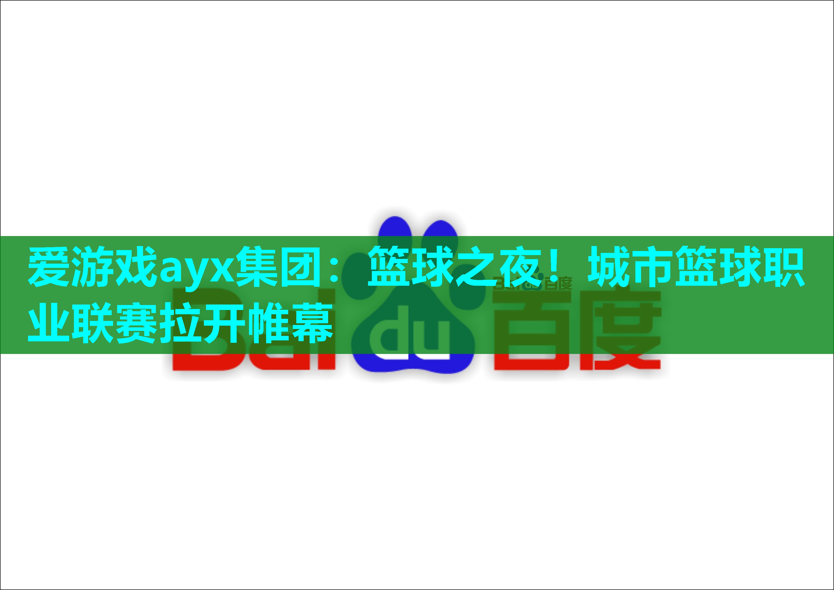 篮球之夜！城市篮球职业联赛拉开帷幕
